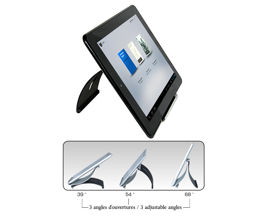 Support tablette aluminium - Danew